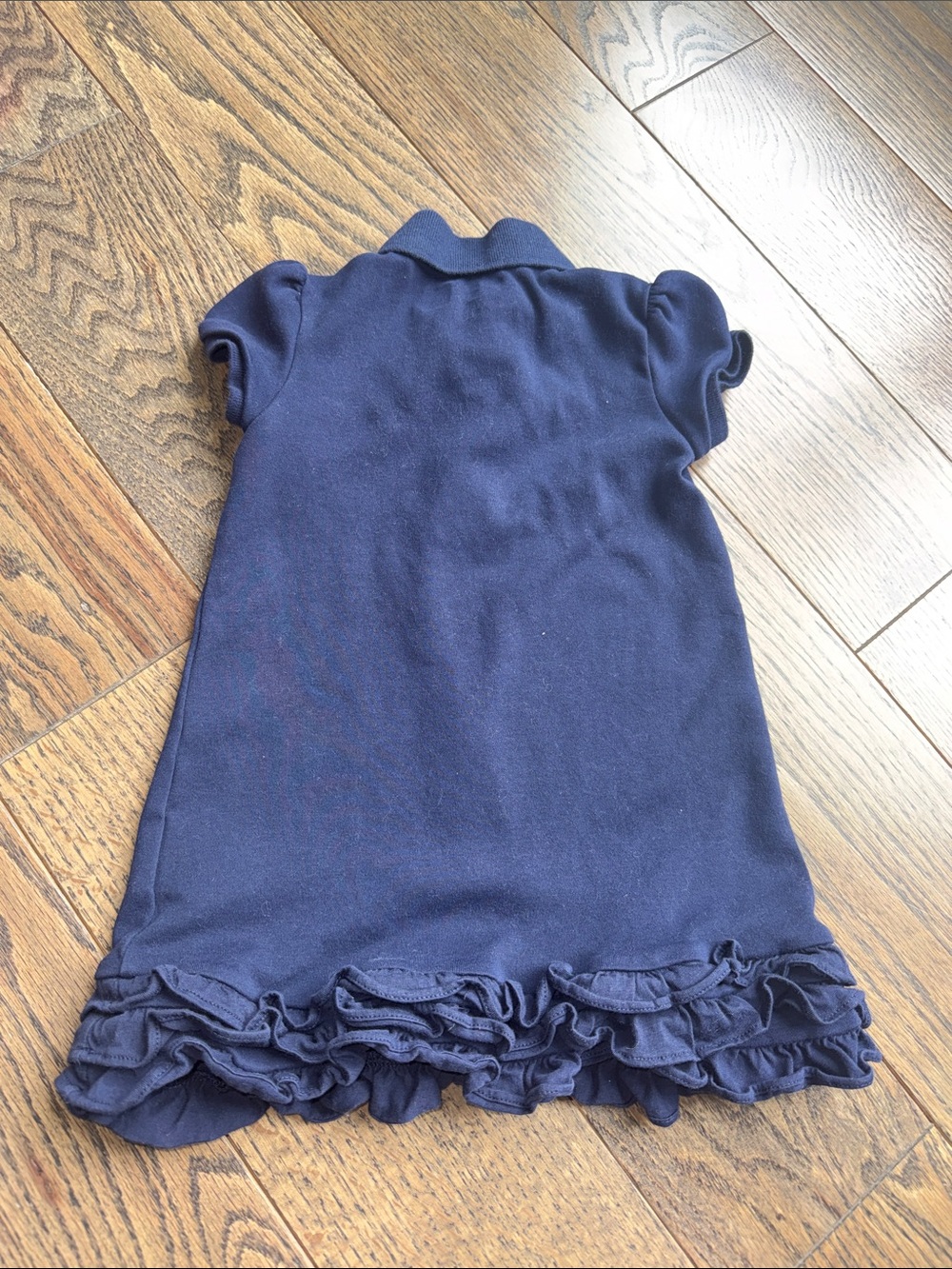 Ralph Lauren Navy Polo Dress with Ruffle Hem 24 months - Picture 5 of 5